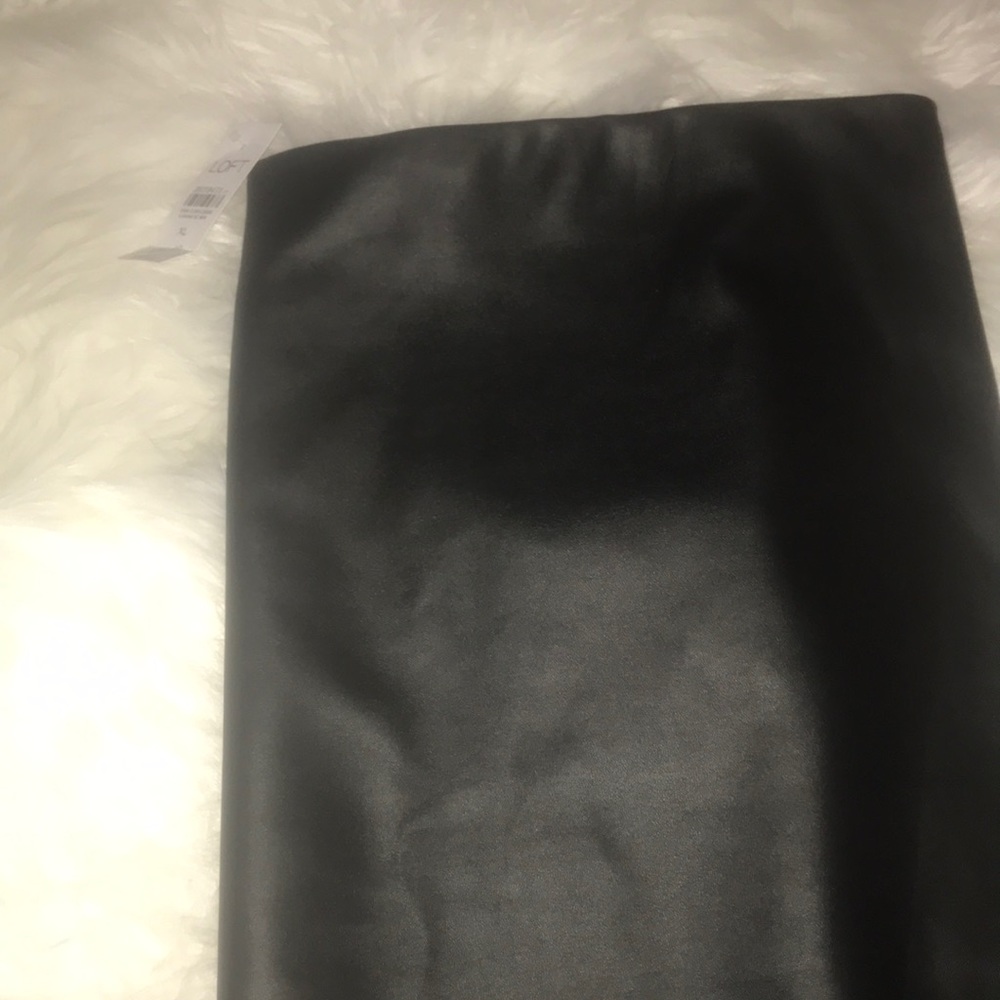 Black leather like Skirt